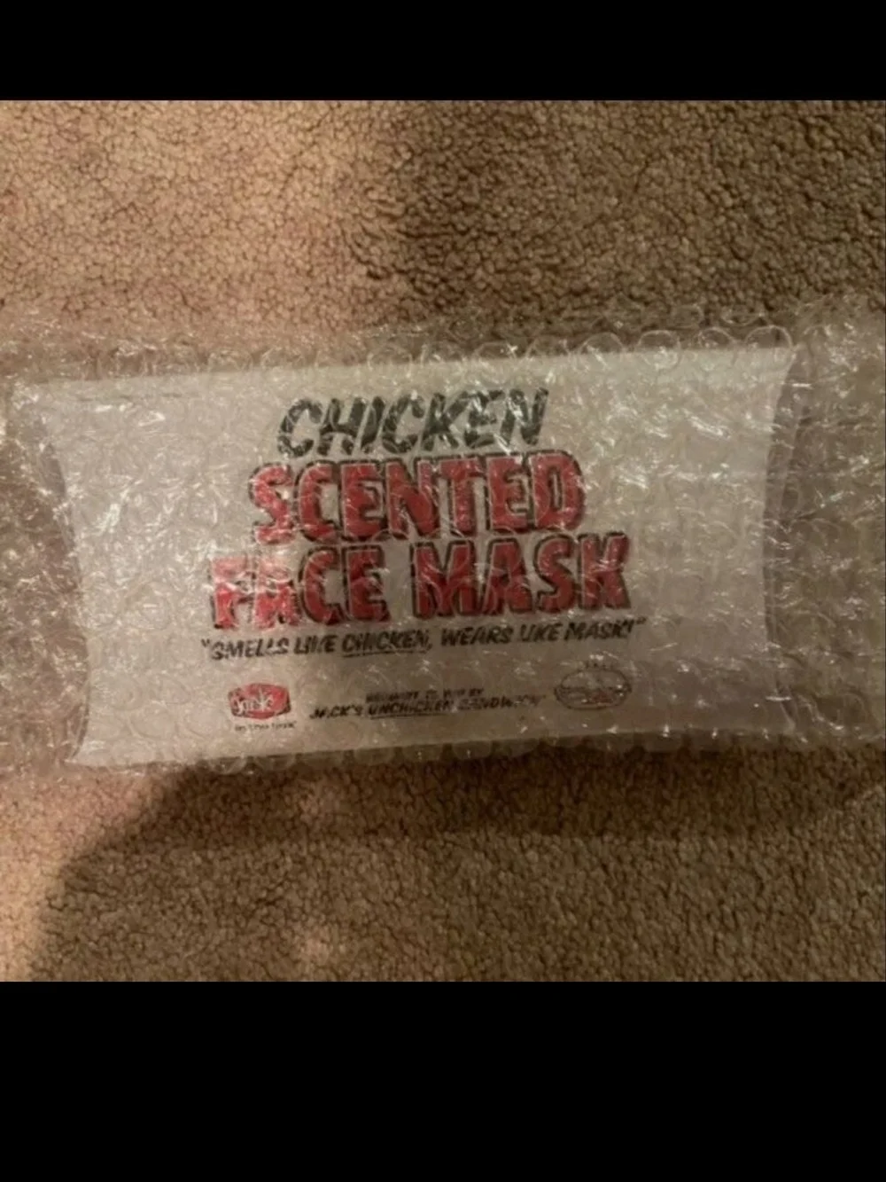 Jack in the Box Chicken Scented FaceMask NWT (2)